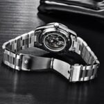 ⁦Montre Homme BENYAR 5176 Automatique – Cadran Bleu, Verre Vert, Acier⁩ - الصورة ⁦9⁩