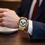 ⁦Montre Homme MINI FOCUS MF0613 Multifonction – Doré, Cadran Blanc⁩ - الصورة ⁦8⁩
