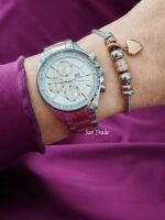 ⁦Montre Femme MINI FOCUS MF0615 Chronographe – Bicolore Or Rose et Argent⁩ - الصورة ⁦3⁩