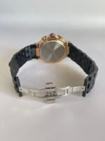 ⁦Montre Homme SKMEI Chronographe – Acier Noir, Boîtier Or Rose⁩ - الصورة ⁦3⁩