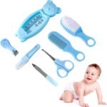 Trousse de soin bébé – 7 pièces (bleu)