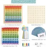⁦Table de multiplication Montessori en bois⁩ - الصورة ⁦3⁩