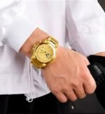 ⁦Montre Homme NAVIFORCE NF8071 Chronographe – Tout Doré⁩ - الصورة ⁦3⁩