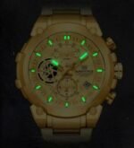 ⁦Montre Homme NAVIFORCE NF8071 Chronographe – Tout Doré⁩ - الصورة ⁦5⁩