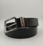 Ceinture Homme en Cuir – Noir, Boucle Ardillon Métal (Variante)