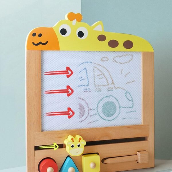 Tableau à dessin en bois – Girafe