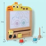 ⁦Tableau à dessin en bois – Girafe⁩ - الصورة ⁦7⁩