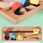 ⁦Tableau à dessin en bois – Girafe⁩ - الصورة ⁦6⁩
