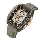 ⁦Montre Homme NAVIFORCE NF6101 Chronographe Tonneau – Bracelet Taupe, Accents Or Rose⁩ - الصورة ⁦2⁩