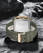 ⁦Montre Homme NAVIFORCE NF6101 Chronographe Tonneau – Bracelet Taupe, Accents Or Rose⁩ - الصورة ⁦3⁩
