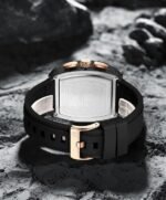 ⁦Montre Homme NAVIFORCE NF6101 Chronographe Tonneau – Noir, Accents Or Rose⁩ - الصورة ⁦2⁩