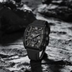 ⁦Montre Homme NAVIFORCE NF6101 Chronographe Tonneau – Noir, Accents Or Rose⁩ - الصورة ⁦4⁩