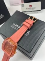 ⁦Montre Femme NAVIFORCE NF7124 Carrée – Rose⁩ - الصورة ⁦2⁩