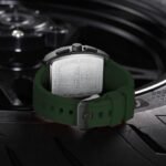 ⁦Montre Homme NAVIFORCE NF8052 Chronographe Carré – Bracelet Vert⁩ - الصورة ⁦3⁩