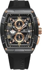 ⁦Montre Homme NAVIFORCE NF8052 Chronographe Carré – Noir⁩ - الصورة ⁦3⁩