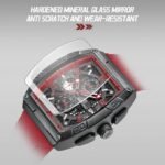 ⁦Montre Homme NAVIFORCE NF8052 Chronographe Carré – Bracelet Rouge⁩ - الصورة ⁦2⁩