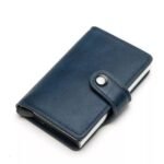 ⁦Porte-Cartes Anti-RFID à Éjection – Bleu marine⁩ - الصورة ⁦3⁩