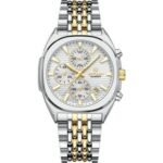 ⁦Montre Homme REWARD RD813319 Chronographe – Bicolore Or et Argent, Cadran Blanc⁩ - الصورة ⁦2⁩