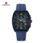 ⁦Montre Homme NAVIFORCE NF6101 Chronographe Tonneau – Bracelet Bleu⁩ - الصورة ⁦2⁩