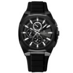 ⁦Montre Homme REWARD RD833152 Chronographe Sport – Boîtier Coussin Noir, Silicone⁩ - الصورة ⁦2⁩