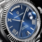 ⁦Montre Homme PAGANI DESIGN PD-1752 Automatique – Cadran Bleu, Chiffres Romains, 36 mm⁩ - الصورة ⁦2⁩