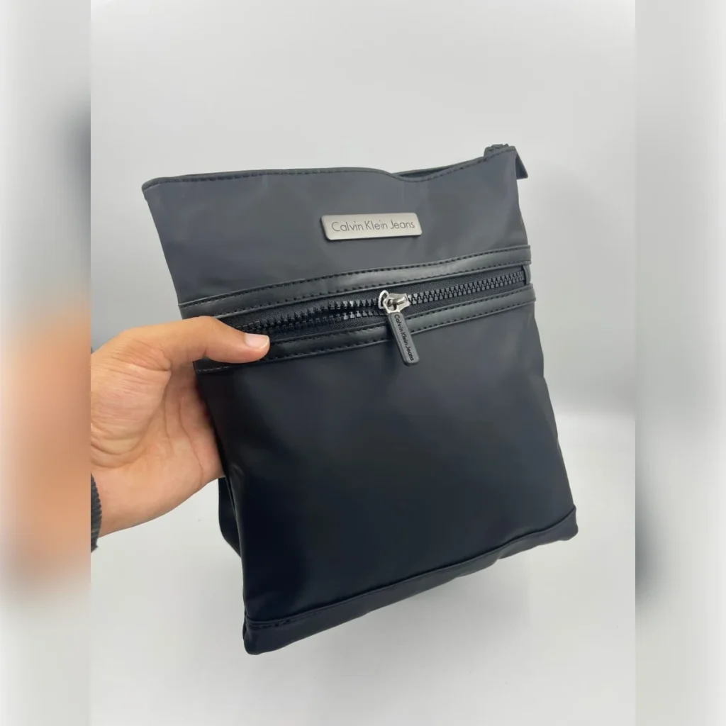 Sacoche Plate Homme Calvin Klein Jeans – Nylon, Noir