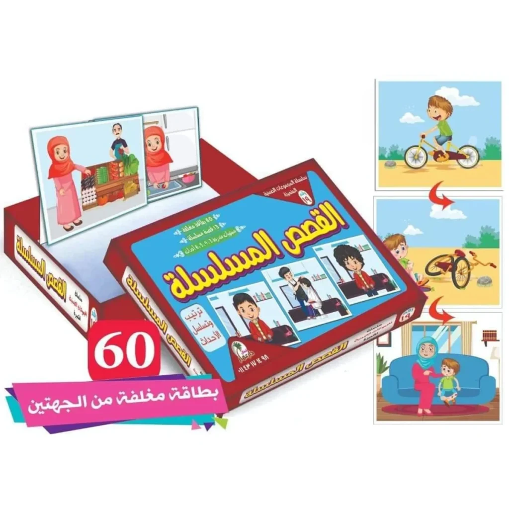 بطاقات تعليمية للأطفال – قصص متسلسلة
