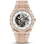 Montre Homme BENYAR 5212 Automatique Squelette – Or Rose, 41 mm