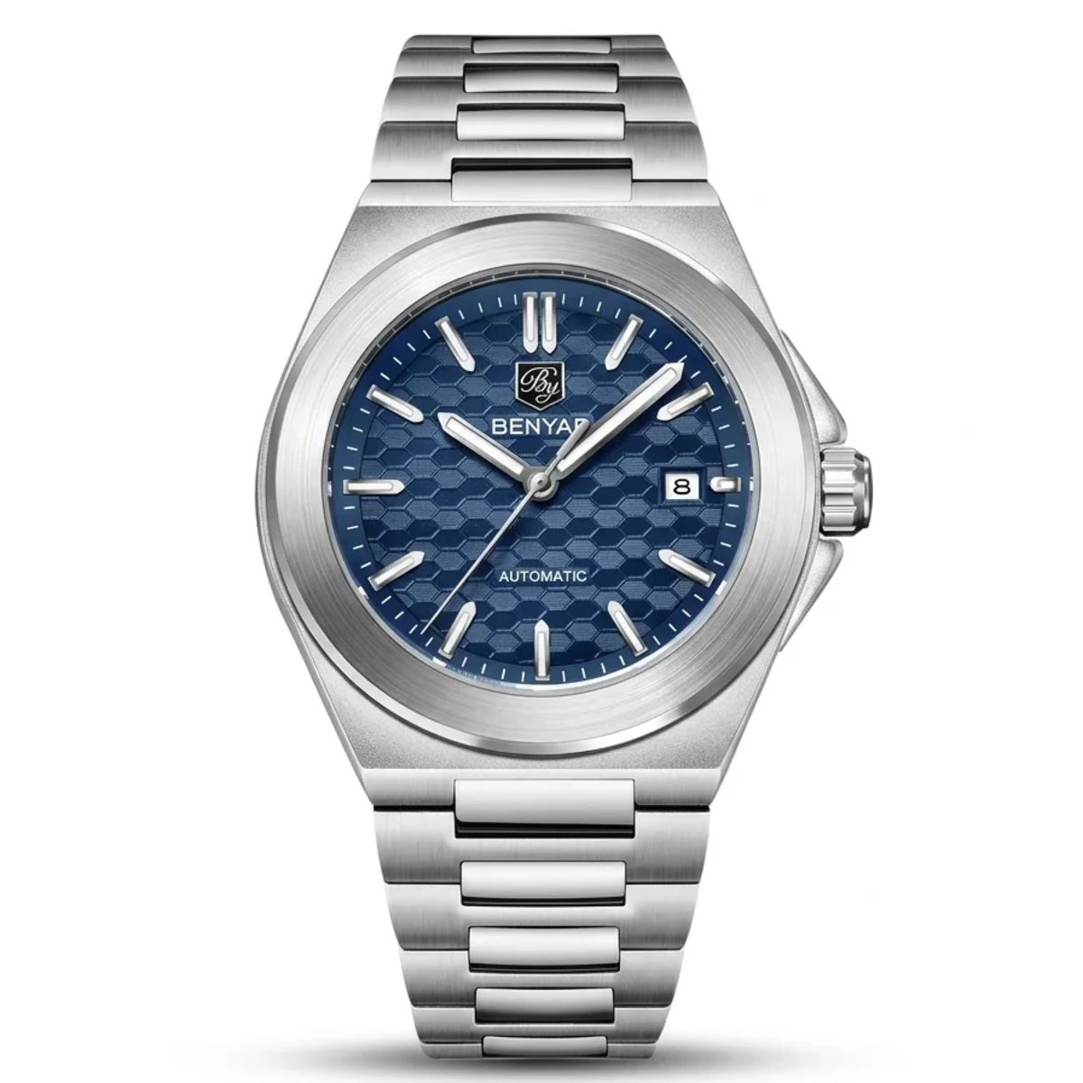 rewak-hd-6590 Montre Homme BENYAR 5219 Automatique – Cadran Bleu, Acier, 50 m