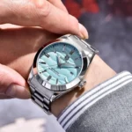 Montre Homme BENYAR 5208 Automatique – Cadran Bleu Ciel, Acier, 10 ATM