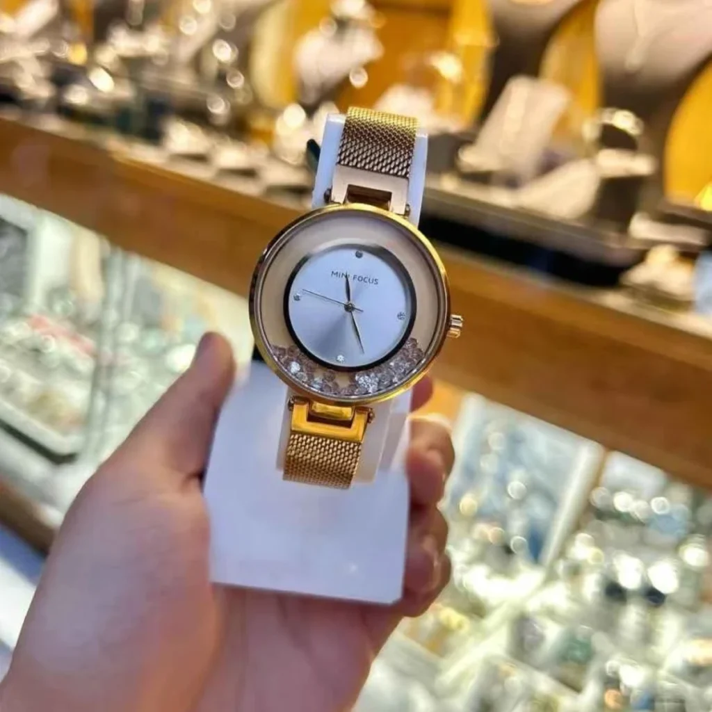 Montre Femme MINI FOCUS MF0254L – Or Rose, Cadran Blanc