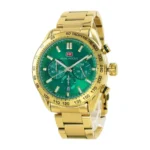 Montre Homme MINI FOCUS MF0403 Chronographe – Doré, Cadran Vert