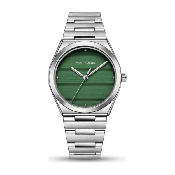 Montre Femme MINI FOCUS MF0611L – Argentée, Cadran Vert