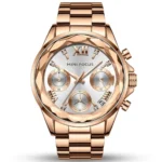 Montre Femme MINI FOCUS MF0466L Multifonction – Or Rose, Cadran Blanc
