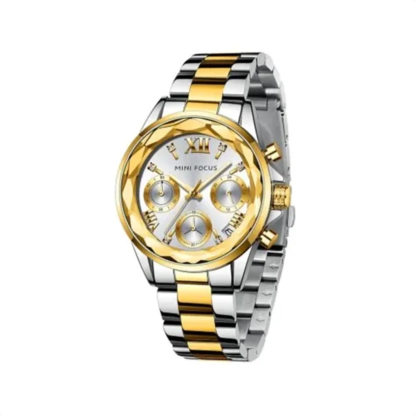 Montre Femme MINI FOCUS MF0466L Multifonction – Bicolore Or et Argent