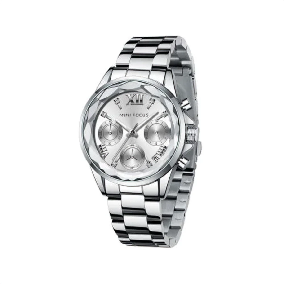 rewak-hd-7680 Montre Femme MINI FOCUS MF0466L Multifonction – Toute Argentée