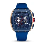 Montre Homme MINI FOCUS MF0399 Chronographe Tonneau – Bracelet Bleu
