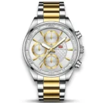 Montre Femme MINI FOCUS MF0615 Chronographe – Bicolore Or et Argent
