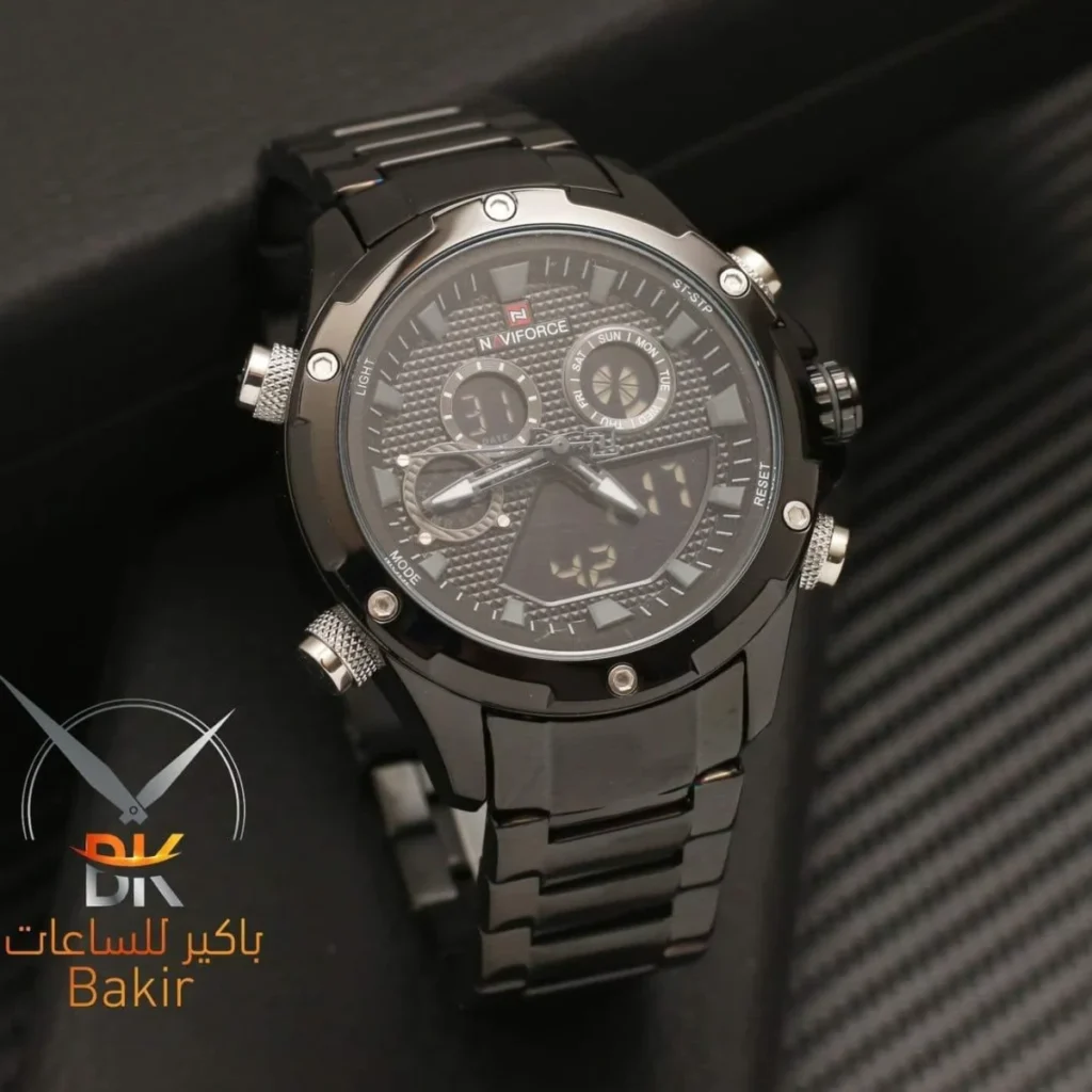 Montre Homme NAVIFORCE NF9217 Analogique-Digitale – Tout Noir