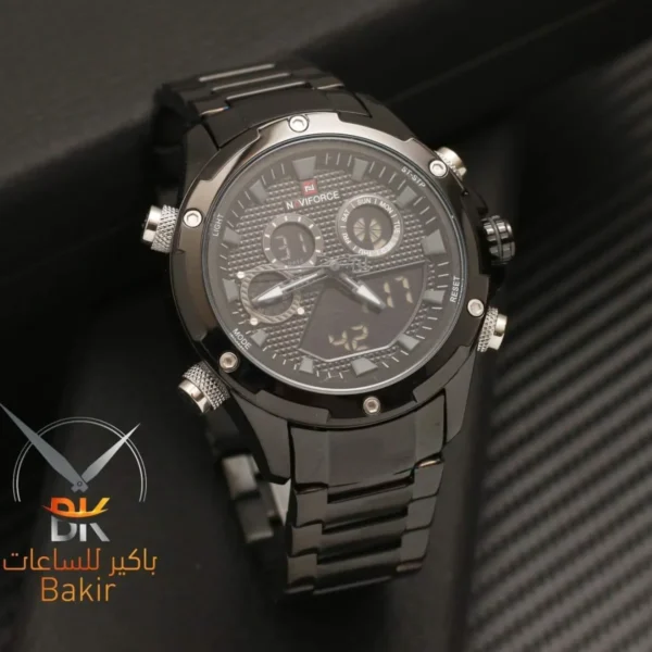 Montre Homme NAVIFORCE NF9217 Analogique-Digitale – Tout Noir