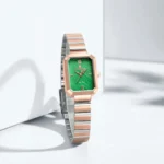 Montre Femme NAVIFORCE NF5050 – Cadran Vert Émeraude et Boîtier Or Rose