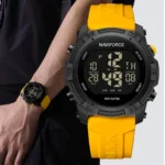 Montre Homme NAVIFORCE Digitale Sport – Bracelet Jaune