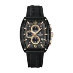 Montre Homme NAVIFORCE NF6101 Chronographe Tonneau – Noir, Accents Or Rose