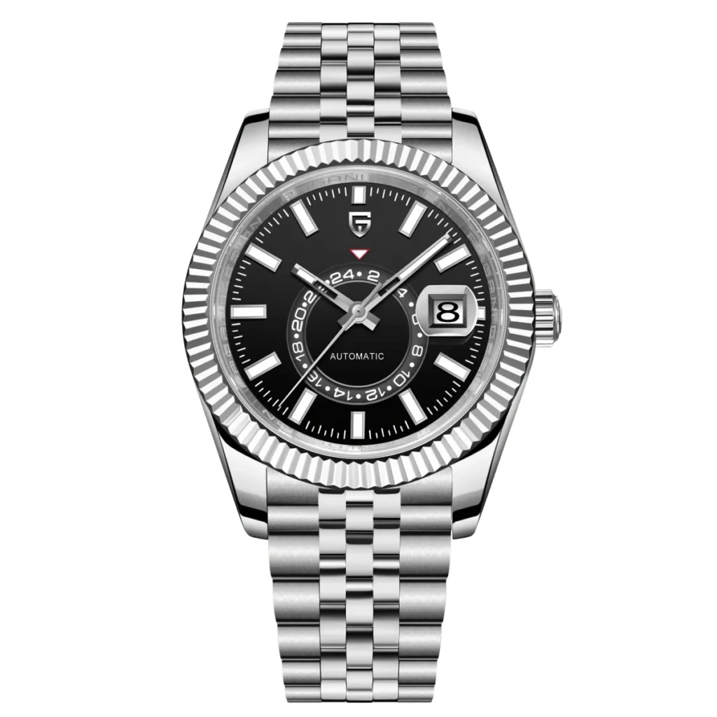 Montre Homme PAGANI DESIGN PD-1888 Automatique GMT – Cadran Noir, 40 mm
