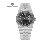 Montre Homme PAGANI DESIGN PD-YS027 Automatique Rétro – Cadran Noir Texturé, Bracelet Intégré