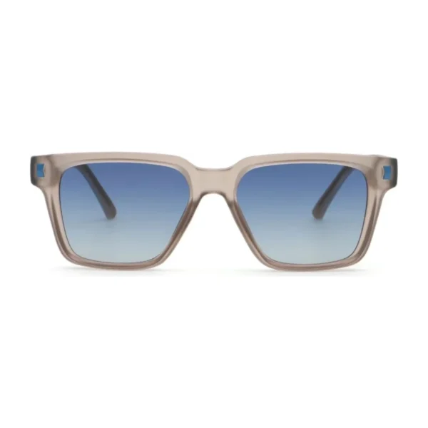 Lunettes de Soleil Polarisées Unisexe BARCUR BC98121 – Carrées Transparentes, Verres Bleu Ciel