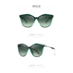 Lunettes de Soleil Polarisées Femme BARCUR BC2405 – Papillon, Verres Verts Dégradés