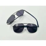 Lunettes de Soleil Polarisées Homme BARCUR BC8360 – Double Pont, Bleu Marine