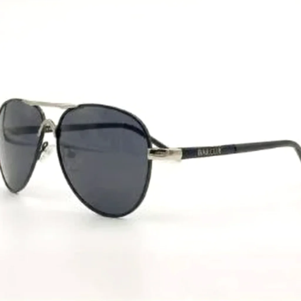 Lunettes de Soleil Polarisées Homme BARCUR BC8728 – Aviateur, Noir et Argent