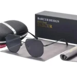 Lunettes de Soleil Polarisées Homme BARCUR BC8770 – Double Pont, Tout Noir
